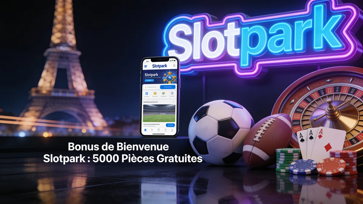 Bonus de Bienvenue Slotpark : 5000 Pièces Gratuites pour les joueurs en France